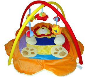 Infant Baby Animal Lion Inflatable Pad Blanket Kids Developmental Toys Game Mat
