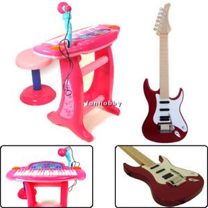 Kids Girls Children Electric Piano Guitar Musical Toy