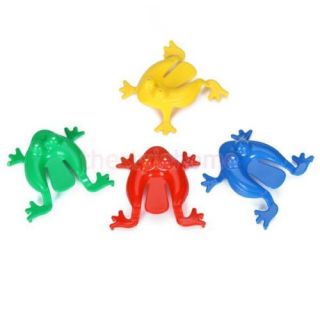 Cute Plastic Jumping Frog Play Toy Kids Fun Party Favor