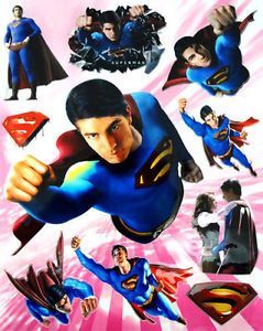 Superman Childrens Kids Boys Toys Scrapbooking Vinyl Wall Stickers Sheet Decals