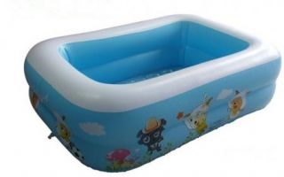 New Square Two Tier Pool Kids Outdoor Inflatable Pools for Swimming Children