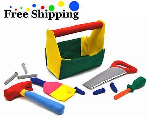 Ewonderworld Tool Box Pretend Play Tool Set Kit Soft Toys for Children Kids