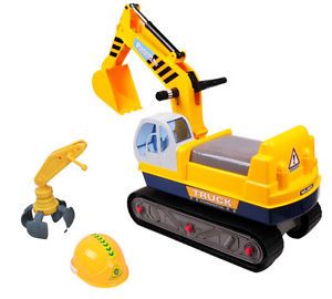 Childrens Ride on Excavator Digger Kids Farm Outdoor Toy Ride on Tractor Digger