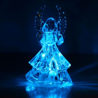 Color Changing Angel LED Light Night Lamp Christmas Decoration Gift He