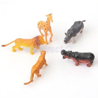 12 Mixed Zoo Animal Toy Wildlife Model Kids Baby Bedtime Animal Story Party Gift