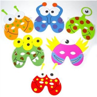 30 Kids Boys Girls Foam Little Monsters Masks Party Bag Toy Fillers