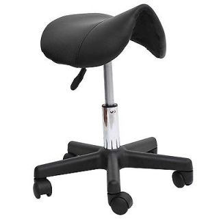 New Swivel Salon Saddle Stool Massage Spa Seat Tattoo Chair Adjustable Homcom