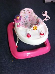 Kids II Baby Infant Toddler Bright Stars Walker Pink Learn to Walk with Toys