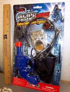 Kids Toy Police Equipment Playset for Children 3 Up Toy Gun Badge Others