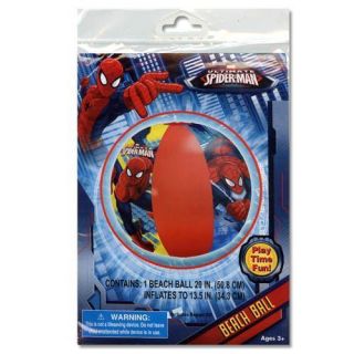 Lot 10 Marvel Spiderman Kids Inflatable Pool Beach Balls Toy Party Favors Prizes