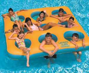 New Swimline 90501 Swimming Pool Inflatable Labyrinth Island Fun Float Kids Toy