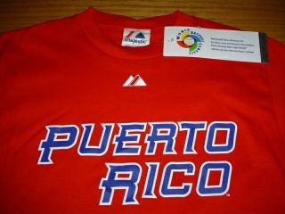 New World Baseball Classic Puerto Rico T Shirt Boys M