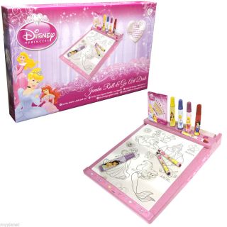 Disney Princess Jumbo Roll Go Art Desk Colouring Girls Activity Toy Kids New