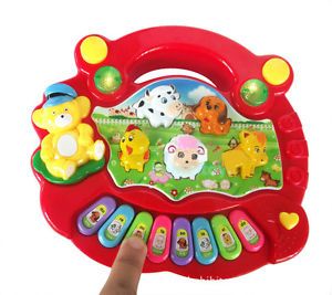 Babys Kids Toddler Musical Educational Animal Farm Piano Music Toy Developmental