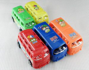 Chinese Popular Retro Pull Back Bus Kids Baby Children Toy Gift Plaything
