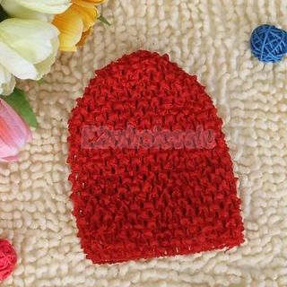4X Red Color Baby Kids Infants Cute Crochet Versatile Beanie Hat Cap