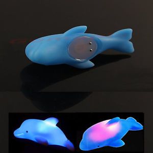 New Cut Baby Kids Bath Toy Colorful LED Flashing Dolphin Decor Light Lamp
