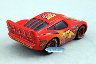 Mattel Disney Pixar Cars 2 Lightning McQueen Red Diecast Car Kids Toy Loose