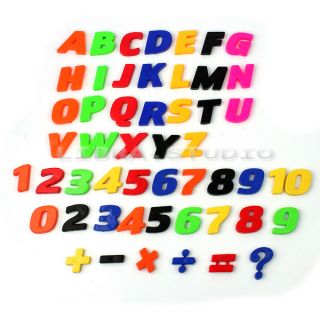 52pcs Colorful Letters Numbers Fridge Magnet Kid Educational Refrigerator Toy