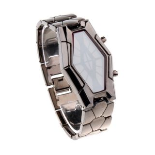 Black Luxury Alloy Snake Head Sport Style LED Watch Lady Men Wristwatch Clock