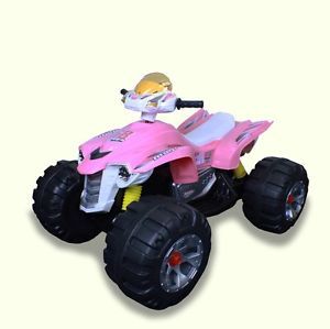 Brand New 12V Battery Powered Electric Kids Ride on Toy ATV Car 4 Wheel Pink