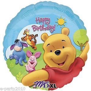 Winnie The Pooh Happy Birthday Mylar Foil Balloon Party Supplies Decorations