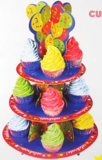 Celebration or Birthday Disposable Cupcake Stand Tree Holder New 