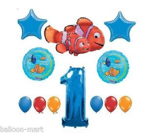 Nemo Birthday Party Toddler Party Supplies Decorations 1st Balloons First One