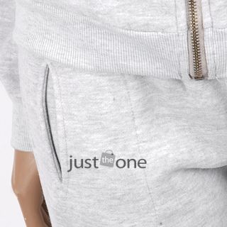 Women Girls Warm Zipper Sweatshirt Tops Coat Jacket Outerwear Pants 2 Pcs Set