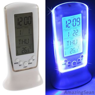 Digital LCD Alarm Clock Calendar Thermometer Back Light Christmas Gift CL02