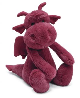 Jellycat Bashful Dragon Medium Stuffed Animal New Plush