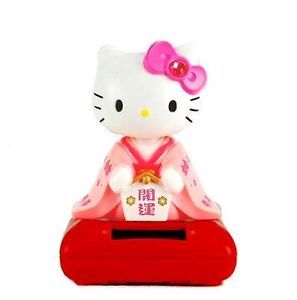 Solar Toy Pink Geisha Girl Hello Kitty Sanrio Power Kid Child Asian Eco 4 25"