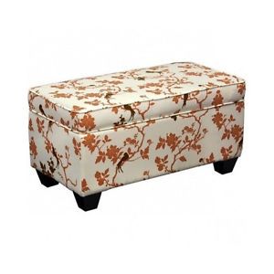 Ottoman Storage Seat Bench Chair Furniture Home Living Room Bedroom Benches