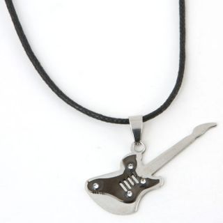 Dnew Women Lady Girls 2013 Fashion Guitar Shaped Cute Classical Pendant Necklace
