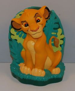 Disney's Just Toys 1994 The Lion King Coin Bank Simba Used Vintage Cute Kid