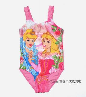 Disney Barbie Princess Jumpsuit Kids Swimsuits Swimwear 2 8 Years New