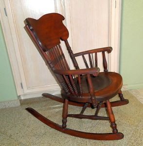 Antique Spindle Rocking Chair