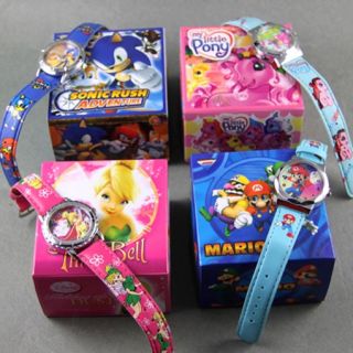 4 Tinker Bell Disney Sonic The Hedgehog My Little Pony Watch Xmas Gift Kids MX