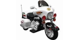 New Electric Battery Powered Childrens Ride on Police Patrol Motorcycle Bike Toy