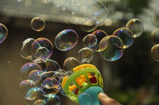 ELC Hand Held Bubble Blower Gun Outdoor Baby Kids Play Toys
