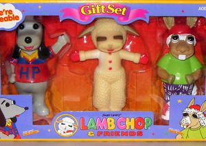 1994 Shari Lewis Lamb Chop Friends Hush Puppy Charlie Horse Gift Set