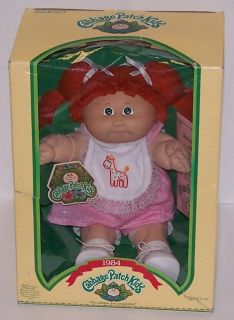 Cabbage Patch Doll Bette Carmel Red Hair 1984 Vintage