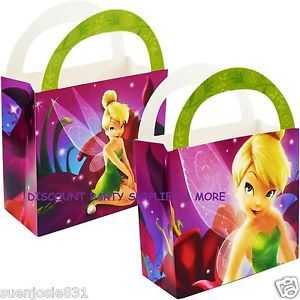 Disney Tinker Bell Fairies Tinkerbell Treat Purses Boxes Party Favors 4ct