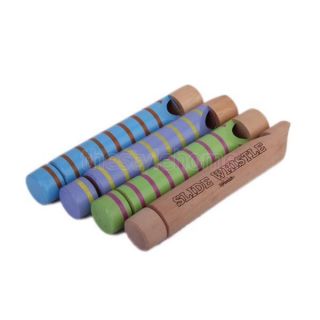 Random One Wooden Slide Whistle Musical Development Instrument Toy for Kids New