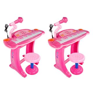 Kids Girl Children New Pink 2X Piano Musical Toy Keyboard Organ Boy Karaoke New
