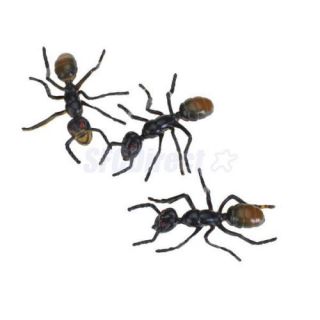 3pc Kids Science Nature Education Realistic Black Fake Ant Joke Magic Trick Toy