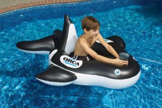 New Swimming Pool Orca Squirter Kids Fun Ride on Float