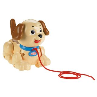 New Fisher Price Brilliant Basics Kids Lil' Snoopy Pull Along Puppy Dog Toy