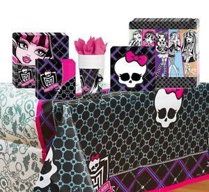 Monster High Birthday Party Supplies Kit for 8 Guests