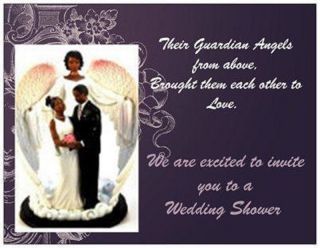 20 African American Wedding Bridal Shower Invitations Cards Post Cards